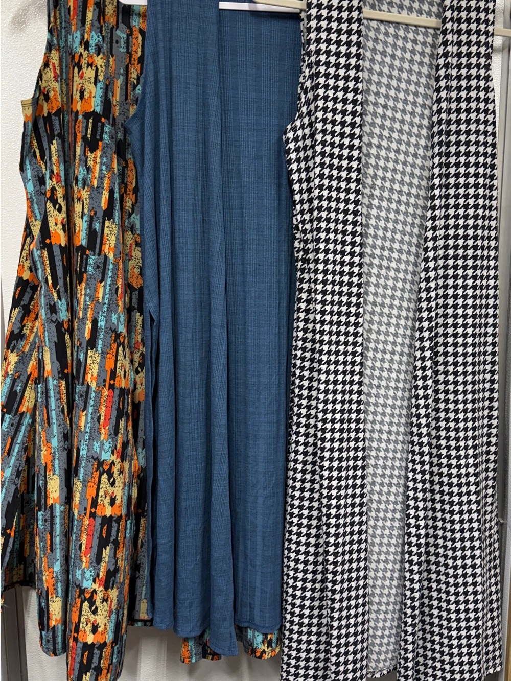 Lot of three Lula roe style duster/vest size medium